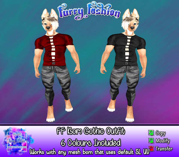 ~FF~ Male Gothic Outfit Black