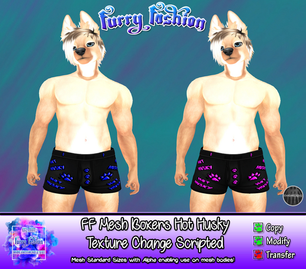 ~FF~ Mesh Boxers Hot Husky