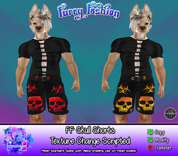 ~FF~ Skull Shorts