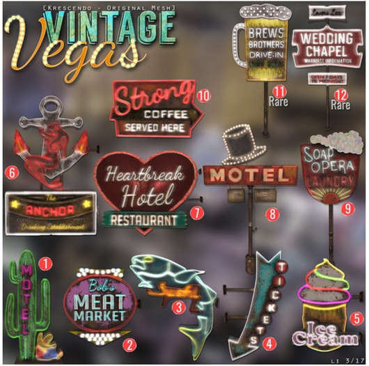[Kres] Vintage Vegas - (4) Tickets - Boxed