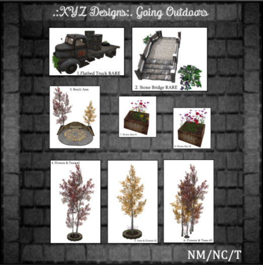 .:XYZ Designs:. Going Outdoors Gacha - 2. Stone Bridge RARE