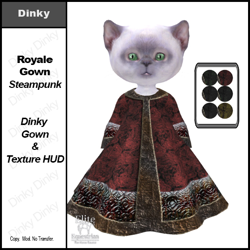 *E* Dinky Royale Gown Set  - Steampunk [Add & Click to Open]