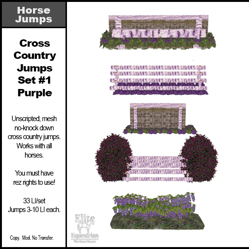 *E* Cross Country Jump Set #1 Purple