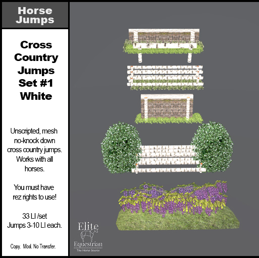 *E* Cross Country Jump Set #1 White