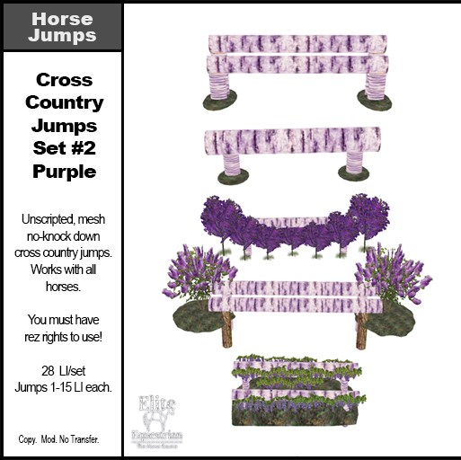 *E* Cross Country Jump Set #2 Purple