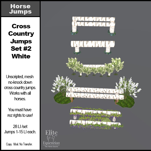 *E* Cross Country Jump Set #2 White