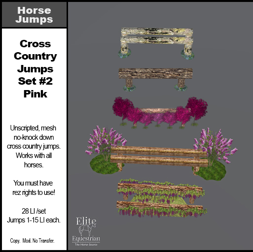 *E* Cross Country Jump Set #2 Pink