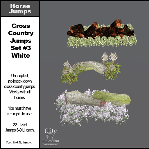 *E* Cross Country Jump Set #3 White