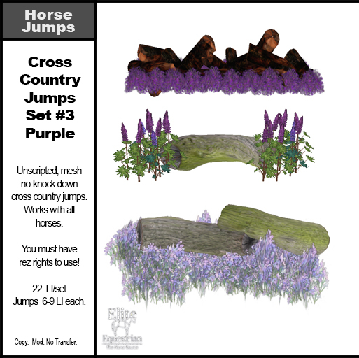 *E* Cross Country Jump Set #3 Purple
