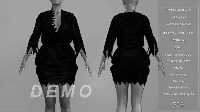 R2A- WITCH COSTUME DEMO