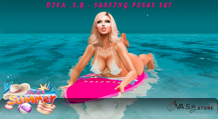 DIVA .S.B - SURFING POSES SET ( 2 )
