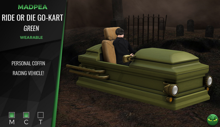 MadPea Ride or Die Go-Kart - Green