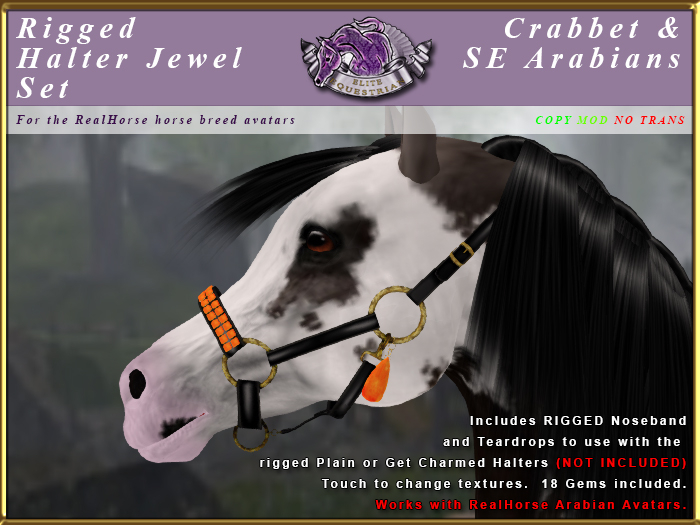 *E* Rigged Halter Jewel Set Set [BOXED] RH Arabian
