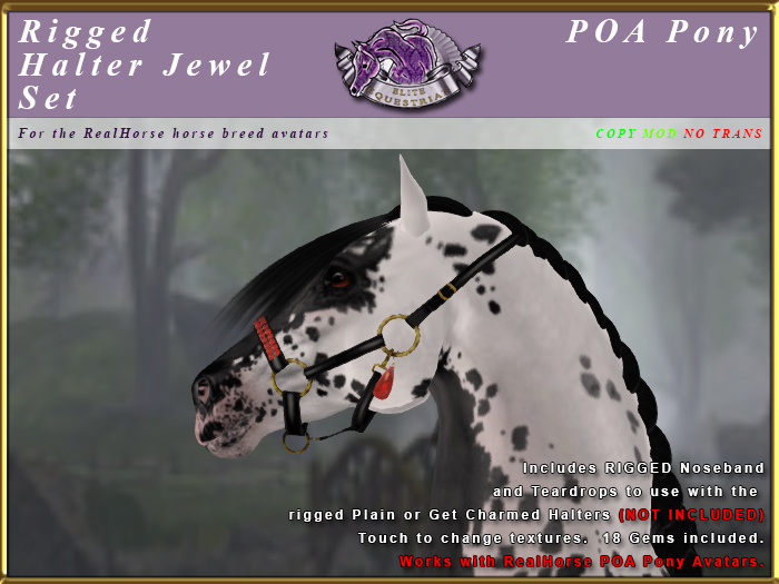 *E* Rigged Halter Jewel Set Set [BOXED] RH POA Pony