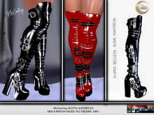 McCartney,atex PVC Patent Leather Block Heel Boots,Thigh High Boots,Thigh High Boots,Thigh High Boots,Thigh High ,Thigh,