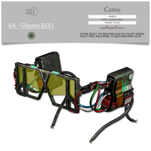 :::SOLE::: SA - Glasses EGO (Camo)