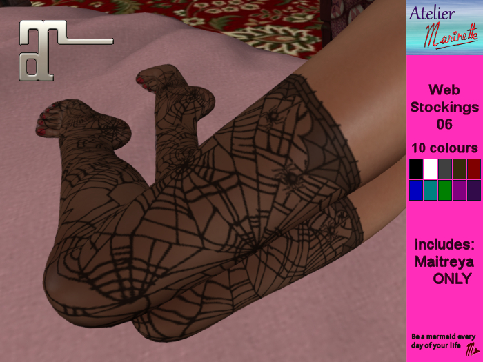 [AM] Web Stockings 06 - 10 colors (wear to unpack)