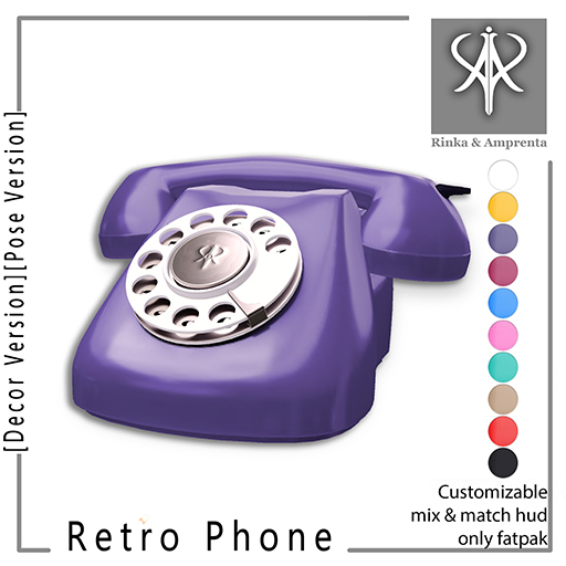RINKA&AMPRENTA - Retro Phone Violet