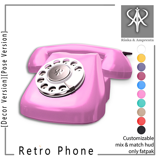 RINKA&AMPRENTA - Retro Phone Pink