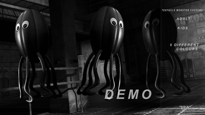 R2A- TENTACLE MONSTER COSTUME DEMO