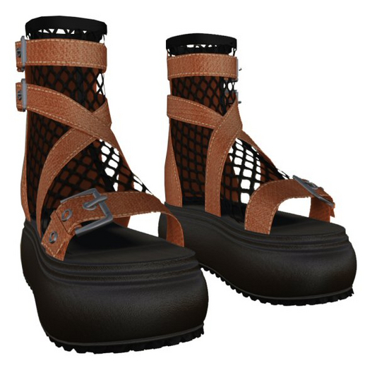 ExtrAZ - Halloween Fishnet Sandal