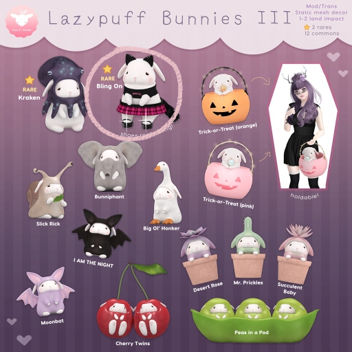 +Half-Deer+ Lazypuff Bunny III - Bling On RARE