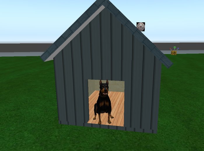 Blue Dog House byGabe 