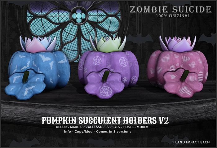 :Z.S: Pumpkin Succulent holders V2