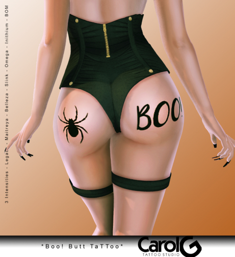 [CAROL G] Boo Butt Tattoo