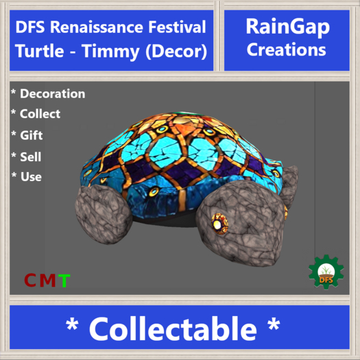 DFS Renaissance Festival Turtle - Timmy (Decor)