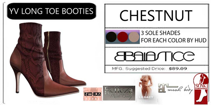 Baiastice_Yv Long Toe Booties-Chestnut