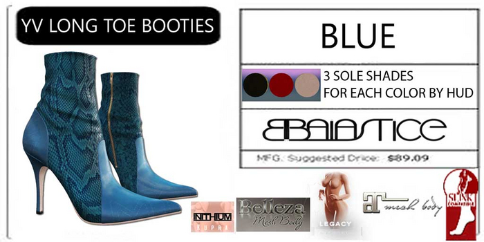 Baiastice_Yv Long Toe Booties-Blue