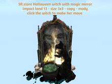 SR.store Halloween witch with magic mirror