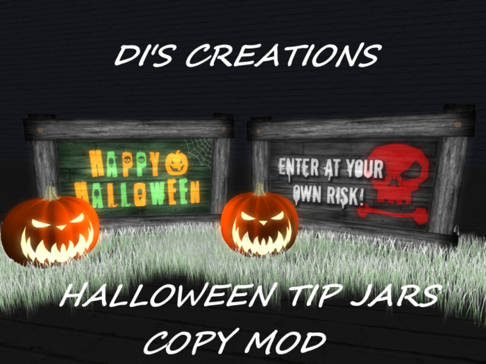 HALLOWEEN TIP JARS ON/OFF LIGHT