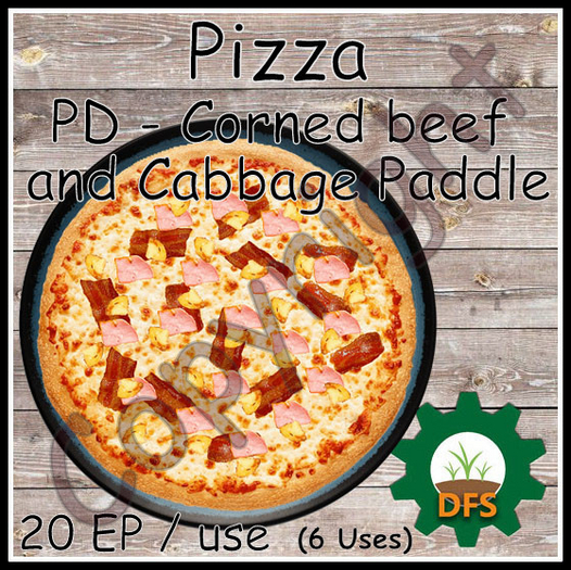 D*Run - DFS Farm (REZZ) - Pizza Corned Beef Paddle *only Texture*