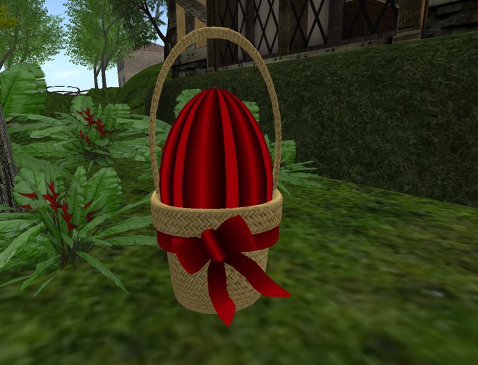 Easter Basket Red x1