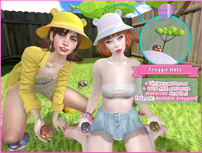 Pixa ~ Froggie Hats [Fatpack]
