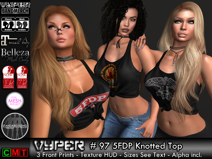 [VYPER] 5FDP Ladies Mesh Knotted Top