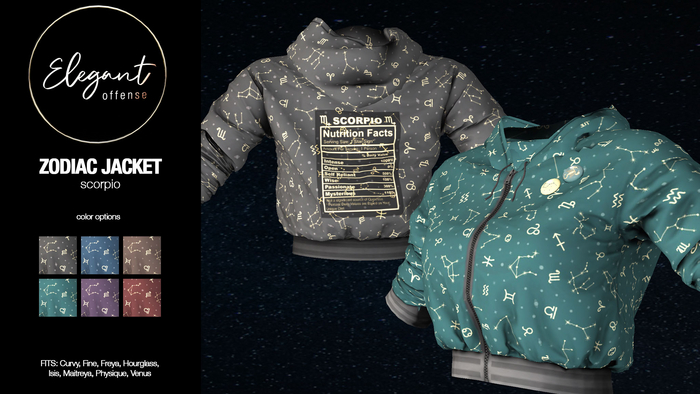 Elegant Offense: Zodiac Jacket Scorpio {add me}