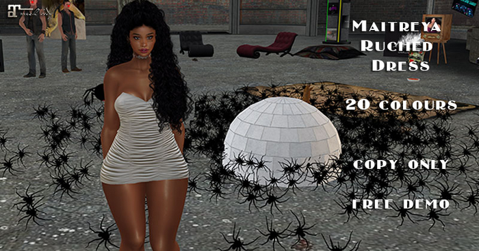 Maitreya Ruched Dress-DEMO-
