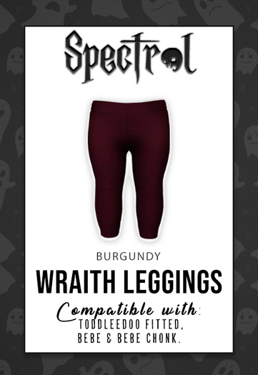 Spectral. - Wraith Leggings {Burgundy}
