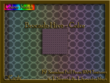 Brocade Hive Color Seamless Texture Set
