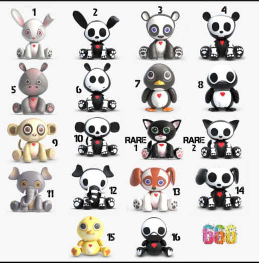 [666] Animals Toys v2 1 RARE
