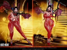 Lady Katriana Succubus * Complete Costume Set,Halloween Costume,
