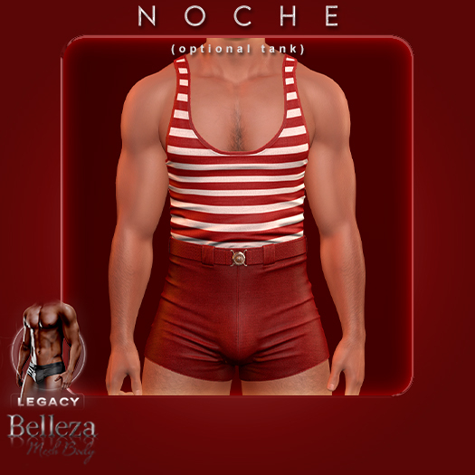 Noche. Victor Swim Suit Red