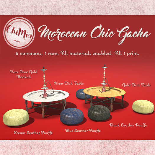 ChiMia:: Moroccan Pouffe (Cream)