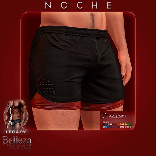 Noche. Leon Shorts Black