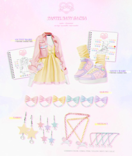 CHU-ING. Pastel Baby. Earring lilac
