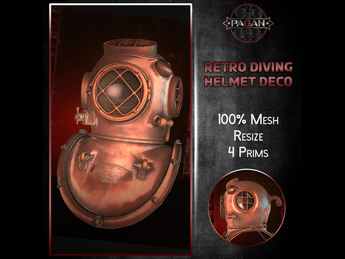 Pagan Retro Diving Helmet