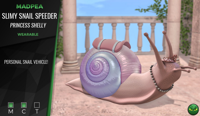 MadPea Slimy Snail Speeder - Princess Shelly